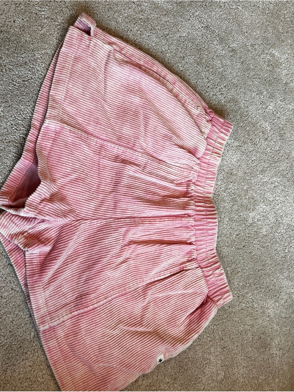 Simply Southern Pink Ribbed Elastic-Waist Athletic Shorts